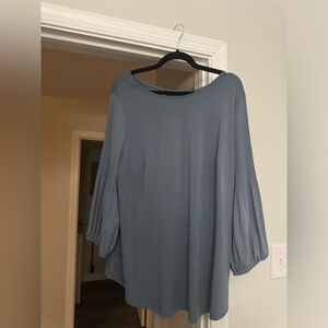 Adrianna Papell Blue Blouse Size 1X